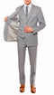 Mens Savannah Light Grey Slim Fit 3 Piece Suit