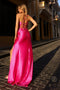 Nox Anabel Fitted Beaded Bustier Satin Gown E1044