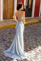 Nox Anabel Fitted Beaded Bustier Satin Gown E1044