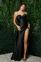 Nox Anabel Fitted Cowl Satin Gown E1042