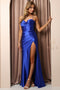 Nox Anabel Fitted Cowl Satin Gown E1042