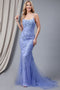 Amelia Couture 799 Fitted Sleeveless Gown with Embroidery