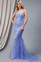 Amelia Couture 799 Fitted Sleeveless Gown with Embroidery