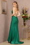 GLS Gloria GL3141 Fitted Lace-Up Back Jersey Gown