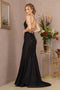 GLS Gloria GL3141 Fitted Lace-Up Back Jersey Gown