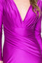 Amelia Couture 381-1 Long Sleeve Fitted Lycra Gown