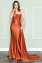 Amelia Couture 387 Fitted One-Shoulder Lycra Gown