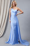 Amelia Couture 387 Fitted One-Shoulder Lycra Gown