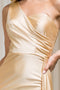 Amelia Couture 387 Fitted One-Shoulder Lycra Gown