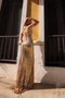 Nox Anabel Q1389 Off-the-Shoulder Fitted Sequin Gown with Side Slit