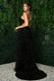 Nox Anabel Fitted Sequin Feather Gown R1059