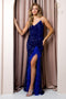 Nox Anabel Fitted Sequin Feather Gown R1059