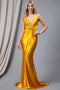 Amelia Couture 5039 Fitted Sleeveless V-Neck Gown