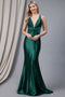 Amelia Couture 5039 Fitted Sleeveless V-Neck Gown