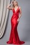 Amelia Couture 5039 Fitted Sleeveless V-Neck Gown