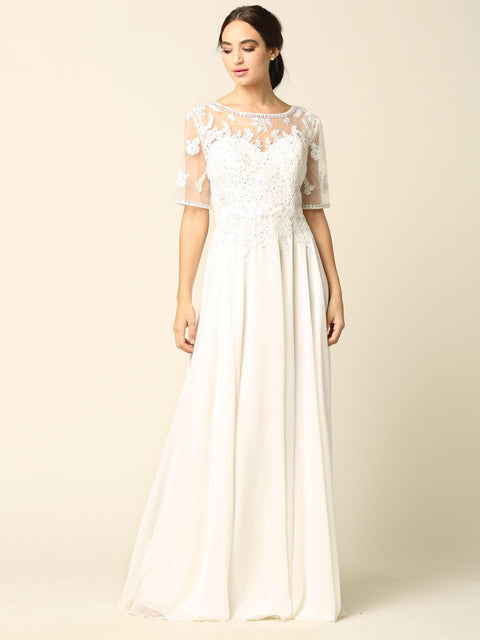 Eva Fashion 5221 Lace Chiffon Mother of the Bride Gown