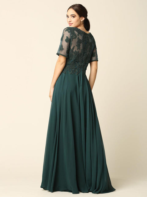 Eva Fashion 5221 Lace Chiffon Mother of the Bride Gown