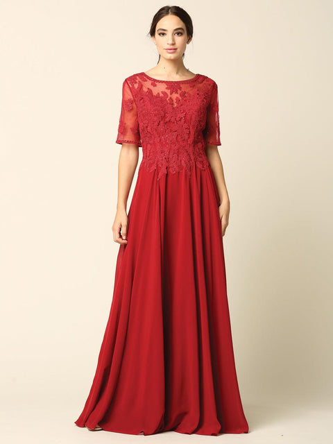Eva Fashion 5221 Lace Chiffon Mother of the Bride Gown