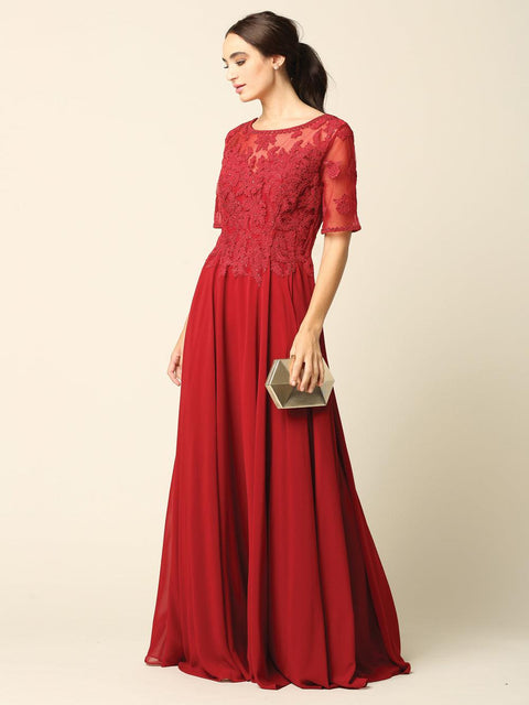 Eva Fashion 5221 Lace Chiffon Mother of the Bride Gown