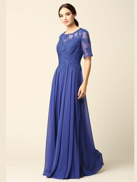 Eva Fashion 5221 Lace Chiffon Mother of the Bride Gown