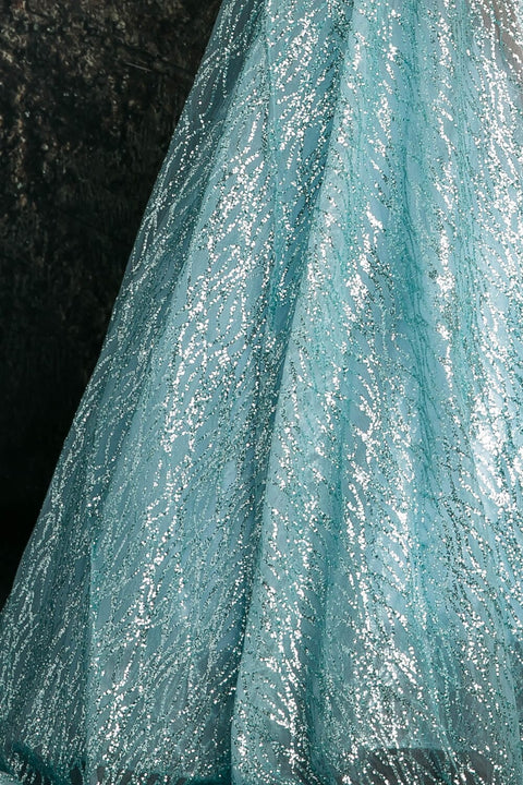 Bella Princess C334 girls beaded sleeveless glitter gown by petite adele c334 — image 8.0