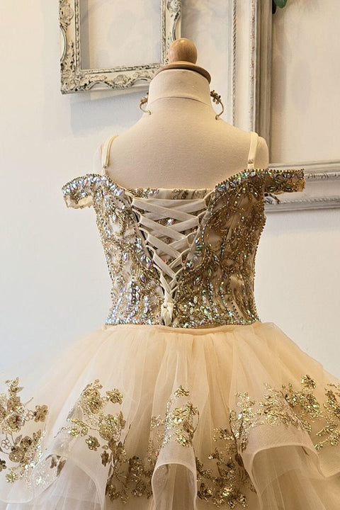 Bella Princess PK1041 girls cold shoulder ball gown by petite adele pk1041 — image 4.0