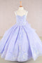 Elizabeth K GK106 Girls Sequin Applique Sleeveless Gown