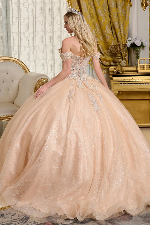 Elizabeth K GL3630 Off Shoulder Ball Quinceañera Dress
