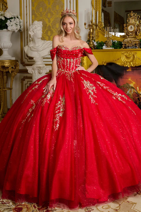 Elizabeth K GL3631 Off Shoulder Ball Quinceañera Dress