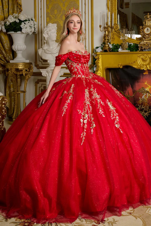 Elizabeth K GL3631 Off Shoulder Ball Quinceañera Dress
