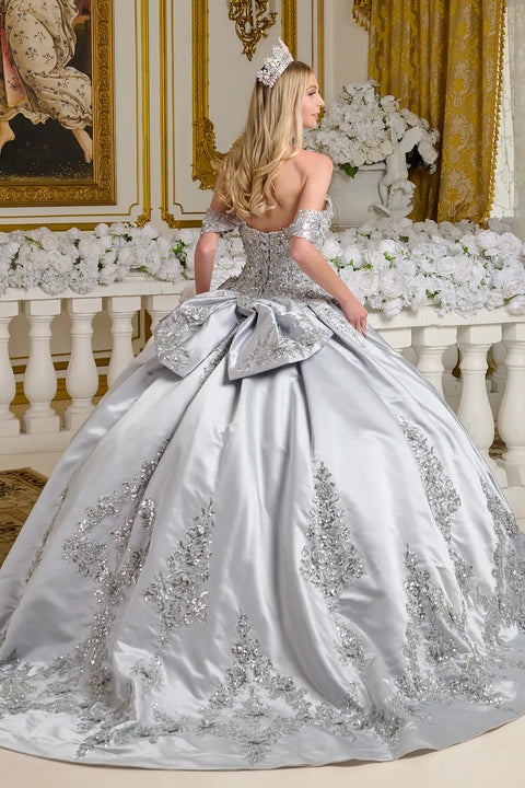 Elizabeth K GL3643 Satin Sweetheart Ball Quinceañera Dress