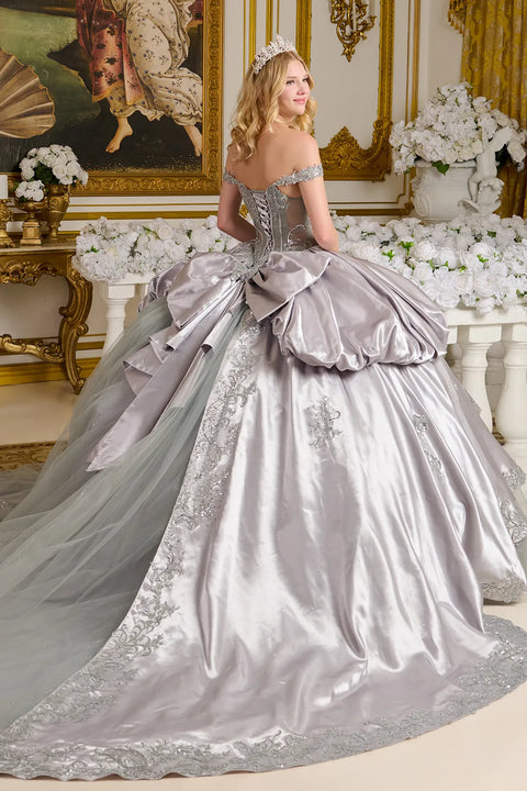 Elizabeth K GL3652 Off Shoulder Ball Quinceañera Dress