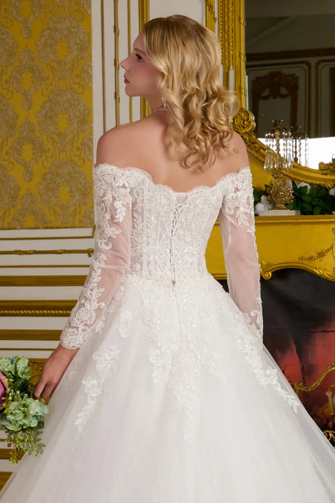 GLS Gloria GL3653 Off Shoulder Wedding Dress