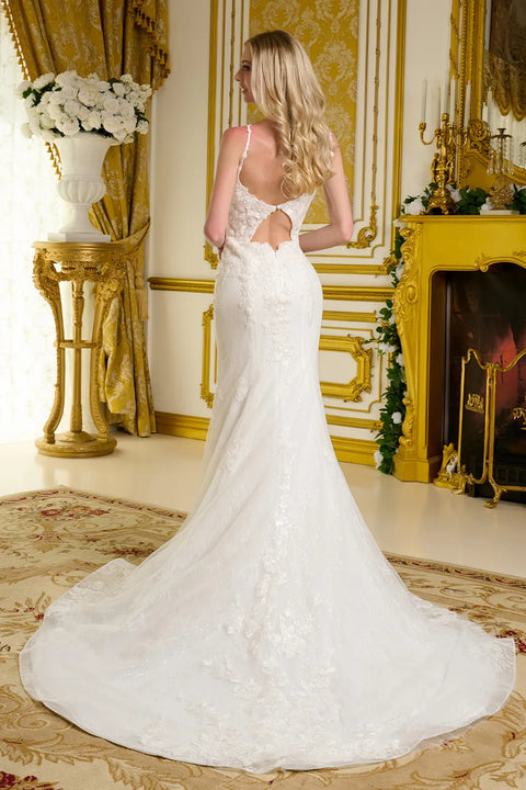 GLS Gloria GL3658 Fitted Sleeveless Wedding Dress