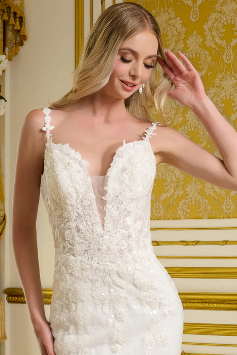GLS Gloria GL3658 Fitted Sleeveless Wedding Dress