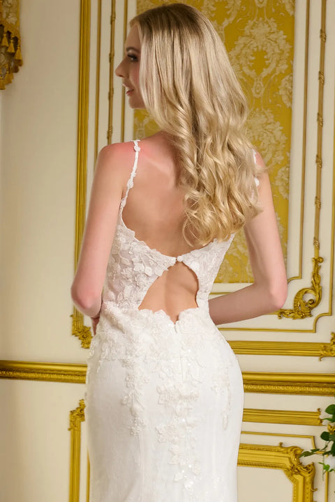 GLS Gloria GL3658 Fitted Sleeveless Wedding Dress