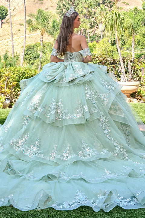Elizabeth K GL3815 Off Shoulder Ball Quinceañera Dress
