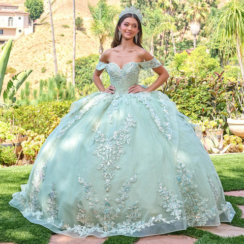 Elizabeth K GL3815 Off Shoulder Ball Quinceañera Dress