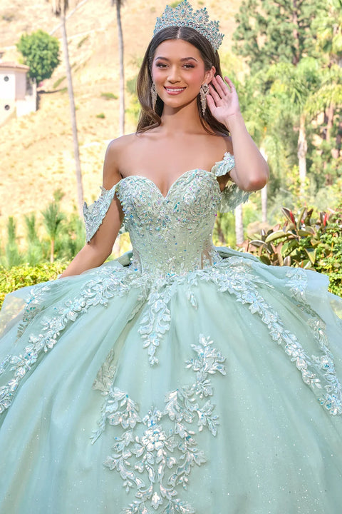 Elizabeth K GL3815 Off Shoulder Ball Quinceañera Dress
