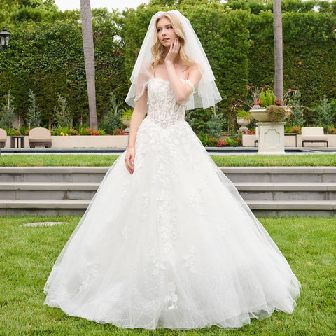 GLS Gloria GL3839 Off Shoulder A-line Wedding Dress