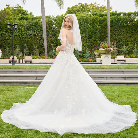 GLS Gloria GL3839 Off Shoulder A-line Wedding Dress