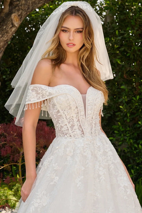 GLS Gloria GL3841 Off Shoulder A-line Wedding Dress