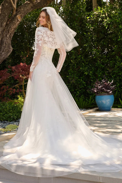 GLS Gloria GL3842 Strapless Bolero Wedding Dress