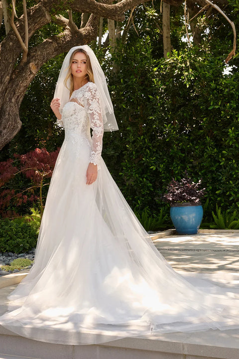 GLS Gloria GL3842 Strapless Bolero Wedding Dress