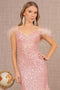 GLS Gloria GL3130 Glitter Off-Shoulder Feather Gown