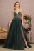 GLS Gloria GL3137 Jeweled Sleeveless A-Line Slit Gown