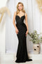 Juno M1006's Sleeveless Mermaid Gown with Stunning Embroidery