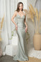 Juno M1006's Sleeveless Mermaid Gown with Stunning Embroidery