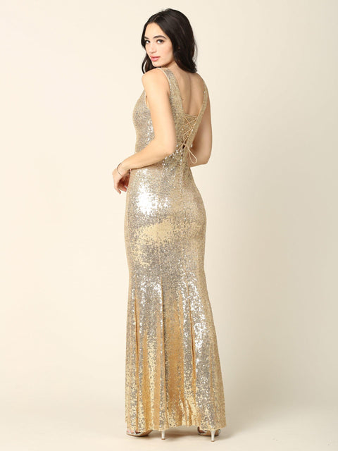 Eva Fashion 3384 Fitted Sleeveless Prom & Evening Gown