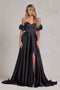 Nox Anabel Long Strapless A-line Slit Dress K1122